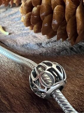Authentic Pandora Charm I Love You Script Charm Openwork Script